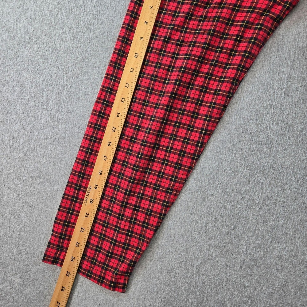Polo Ralph Lauren Pajama Set Mens M Red Plaid Flannel 2 Piece Sleepwear - Picture 14 of 16